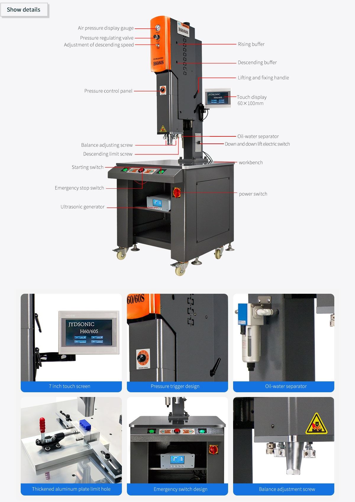 ultrasonic welding machine for plastic